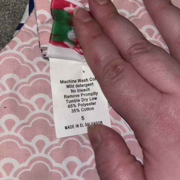 EUC Shrimp & Grits Kids Reversible Easter Anchor Dress  4th July - size 5 - Picture 9 of 9